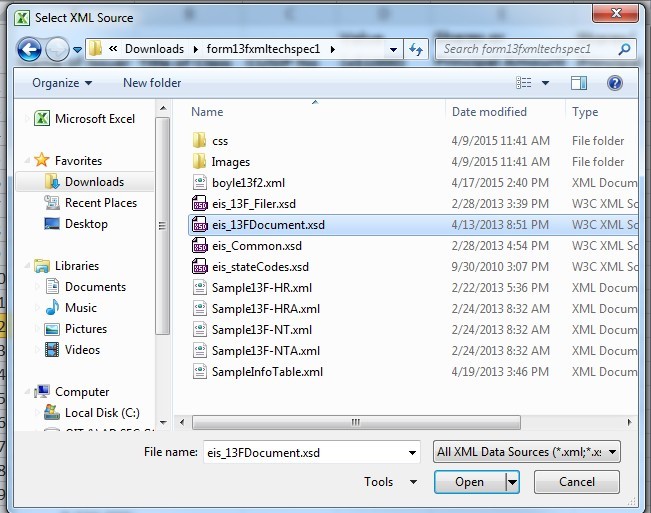 Screenshot depiciting how to locate extracted files and select the open button at the bottom right hand corner